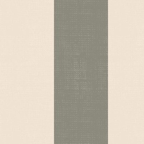 Basic Stripes (3" Stripes) - Antique Pewter Gray and Pristine Off-White (TBS216)