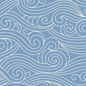 Ocean Waves Blue