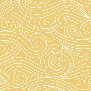 Ocean Waves Yellow