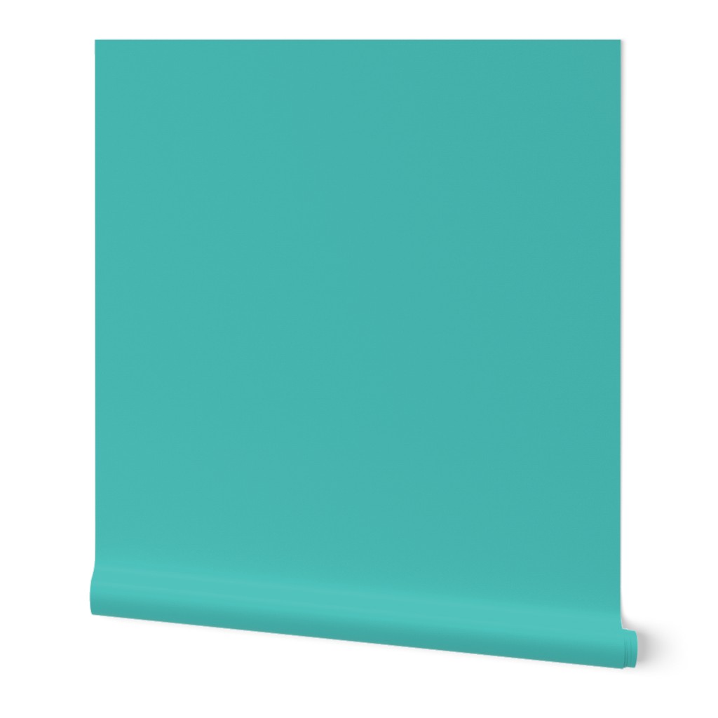 Retro turquoise blue solid color / plain teal blue color block swatch / cool vintage blender coordinates solids