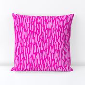 Pink Grass Pattern Big Modern Abstract Botanical Nature Garden Patio Picnic Fuschia Retro Scandi Swiss Danish Mid-Century