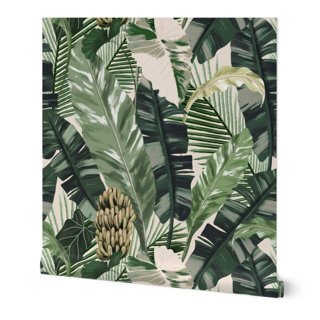 Tropical Leaves Green Jungle - M