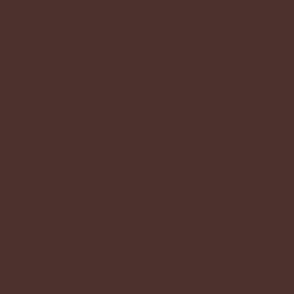 East Fork Molasses- Deep Moody Brown- Solid Dark Brown- Warm Earth Tones- HEX 4C312D- Fall- Autumn- Cozy Cabin- Winter- Solid Color