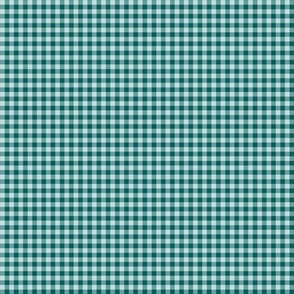 Night Swim Green- Gingham- Extra Large- 1 16 Inch- Buffalo Plaid- Vichy Check- Emerald Checked- Linen Texture- Cozy Cottage- Cottagecore- Winter- Teal