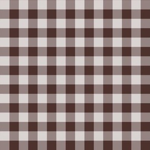 Molasses Dark Brown- Gingham- Extra Large- 1 4 Inch- Buffalo Plaid- Vichy Check- Neutral Checked- Linen Texture- Fall- Autumn-Thanksgiving- Cozy Cottage- Cottagecore- Earthy Tones