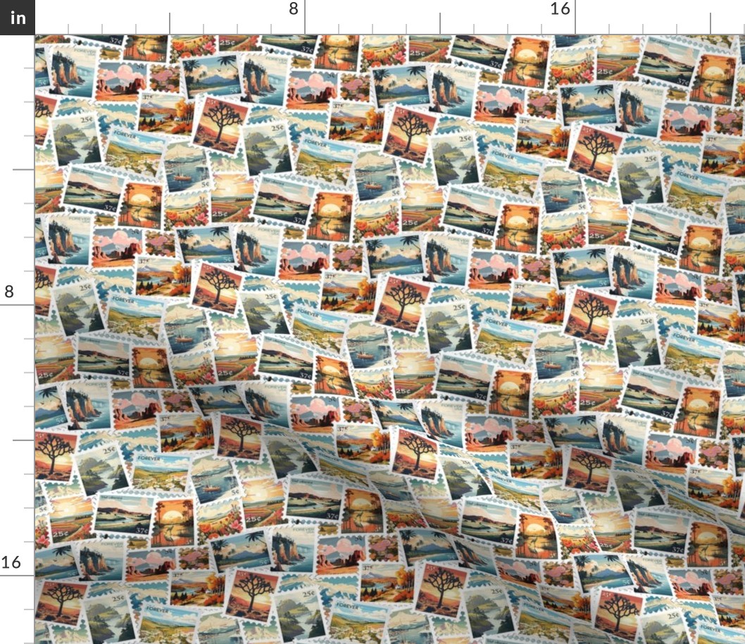 travel stamps small scale - 1-1.5in stamps