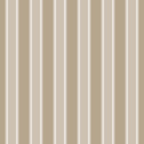 Sabbia Beige Monochromatic Vertical Stripes Small Scale