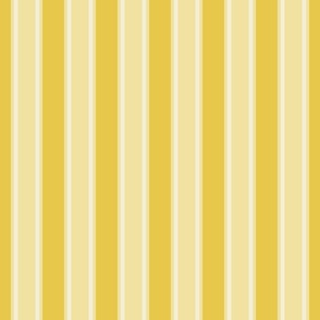 Zafferano Yellow Monochromatic Vertical Stripes Small Scale
