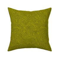 Topographic Map - Land FingerPrint - Minimalist mountains - landscape nature altitude map - Mountain Heights - map black and olive