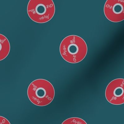 Music Nostalgia CD in green and red