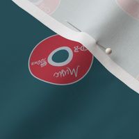 Music Nostalgia CD in green and red