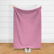 Jumbo // White Stripes on Magenta Pink