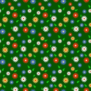 Daisies in Green