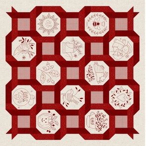 WOVEN WREATHS RED