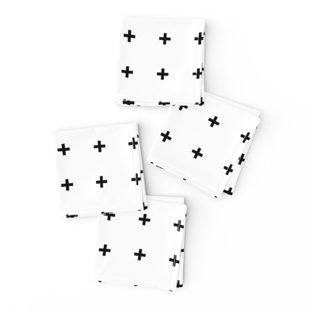 black cross on white | pencilmeinstationery.com