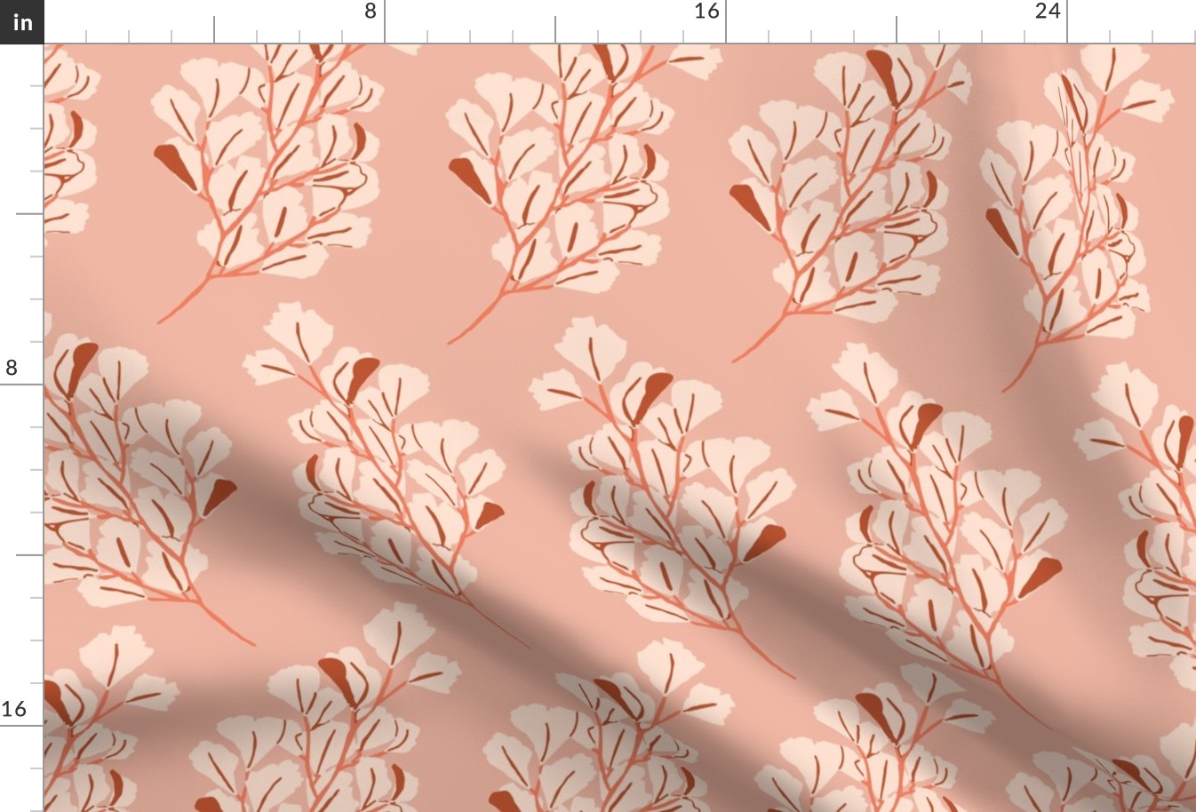 Branches | Lg Burnt Orange + Pinks