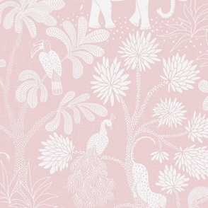 elephant jungle/light pink with texture