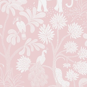 elephant jungle/light pink