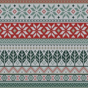 Large scale • Christmas warm knitting