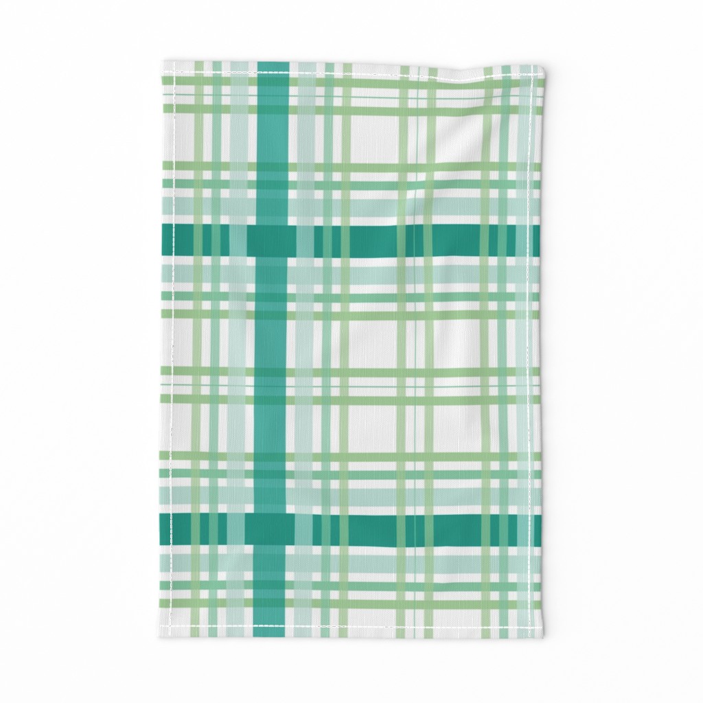 Light Green Spring Plaid 12-Inch