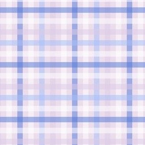 Purple, Blue and White Gingham