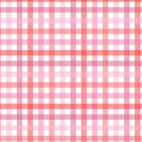 Pink, Red and White Gingham