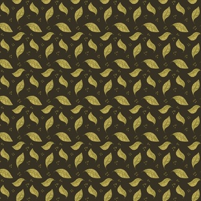 Leaves Taupe Background 5.25