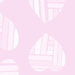 XL // Heart Mosaic on Sweetheart Pink