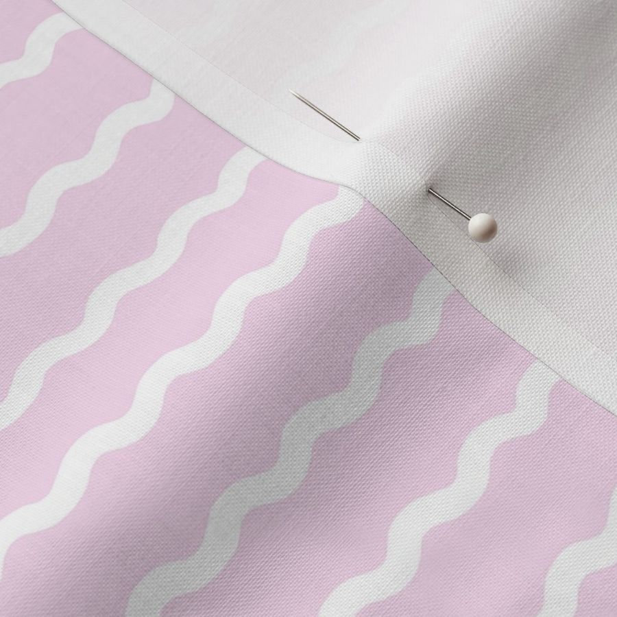 White Stripes on Sweetheart Pink