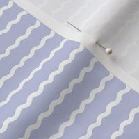Small // Wavy Stripes on Light Bluebell