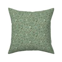 Camping and lake life scattered pattern - small scale - green
