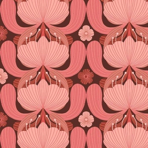 70s Florals Pink - Small