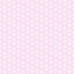Micro // Heart Mosaic on Sweetheart Pink