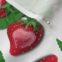 Strawberry Love Patch on White