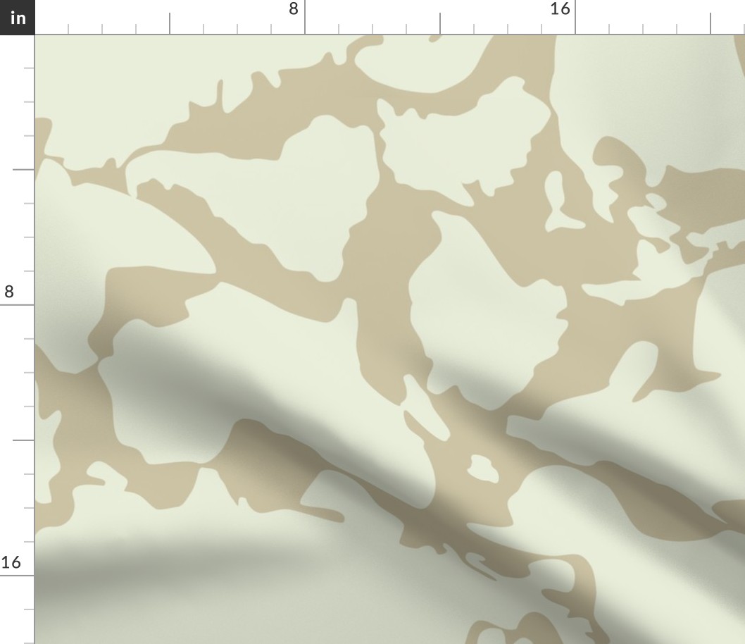 large - Tossed Continents - Eurasia Africa North and South America Australia - shades of beige