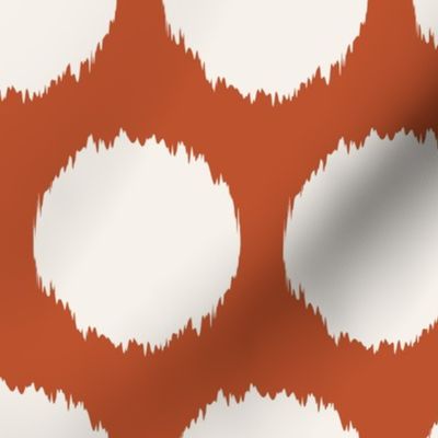Fuzzy Polka Dot | Burnt Orange