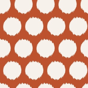 Fuzzy Polka Dot | Burnt Orange