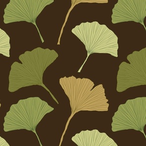 Ginkgo Leaves (Brown)