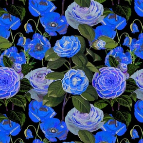 Blooming Floral (Royal Blue)