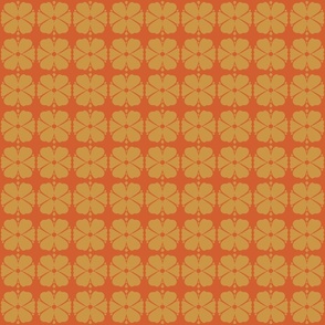 rust mustard geometric