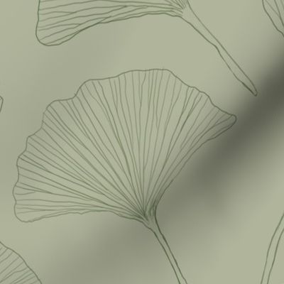 Gingko Leaves (Sage Green)