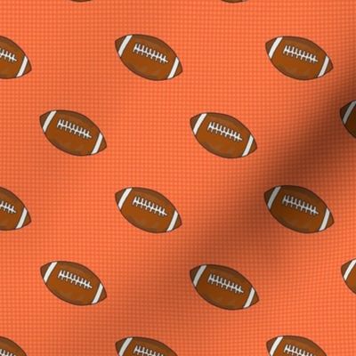 Medium Scale Team Spirit Footballs in Clemson Tigers Orange