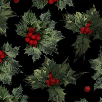 Christmas holly berries 