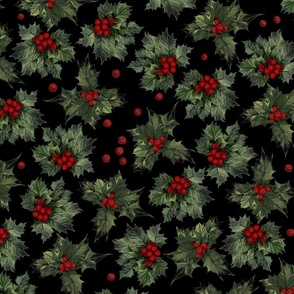 Christmas holly berries 