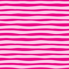 Magic Doodle Stripes RETRO - LARGE - Hot Magenta Pink