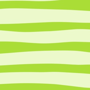 Magic Doodle Stripes RETRO - LARGE -  Lime Green - Neon Memphis Design