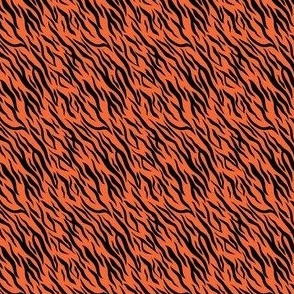 Small Scale Tiger Stripes in Clemson Orange and Black
