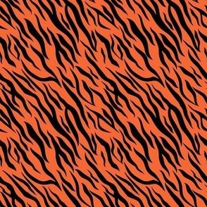Medium Scale Tiger Stripes in Clemson Orange and Black