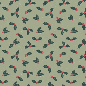 Holly Jolly - Sage Green