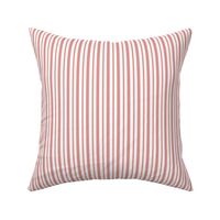 Christmas Holiday Candy Cane Stripe Neutral Pink and White - 1/4 inch